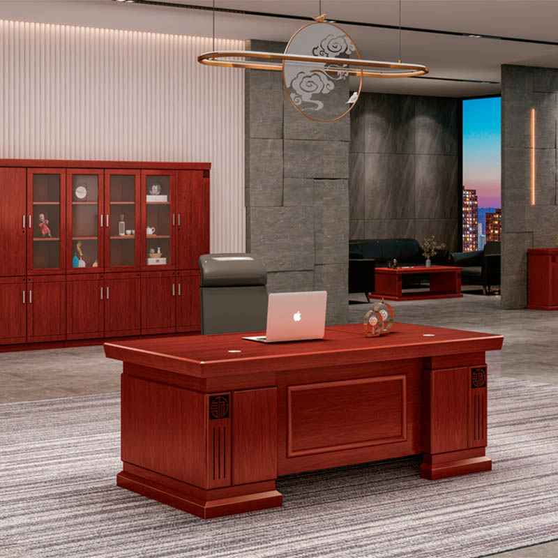 What factors affect the surface abrasion resistance of a traditional painted executive desk?